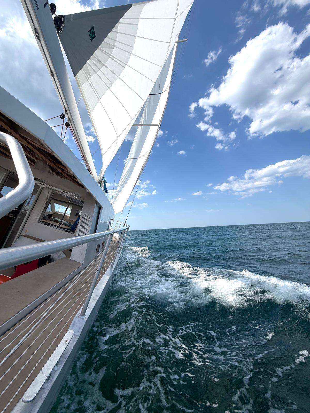 Vue depuis le cockpit de l'Ogham 54 SP