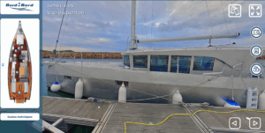 Image de la visite virtuelle du voilier Isméria 45