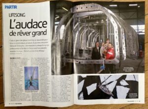Article de la revue Voile Magazine sur le LifeSong 78 et le chantier Bord à Bord