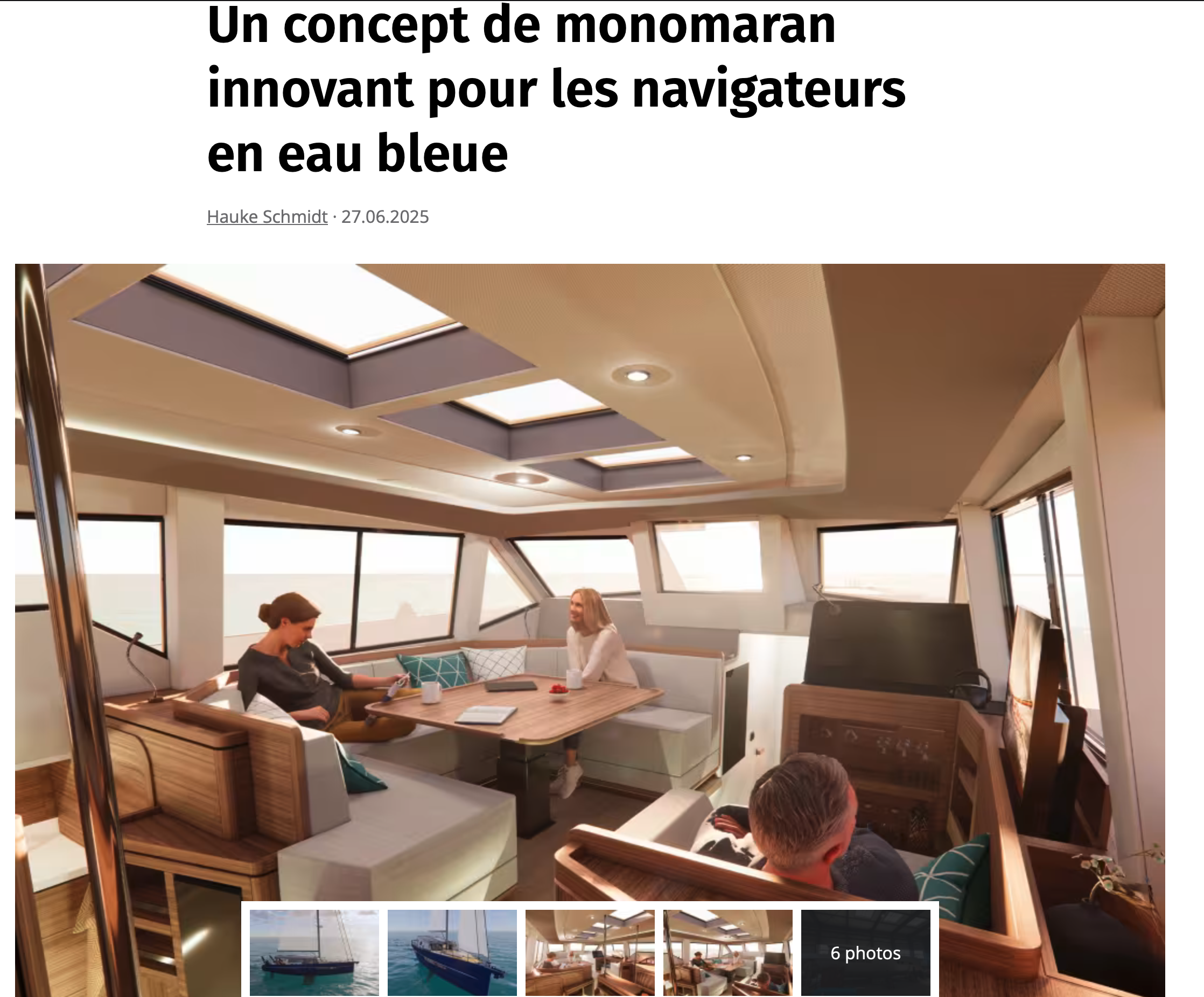 Voilier en aluminium de grand voyage à salon de pont Ogham 54