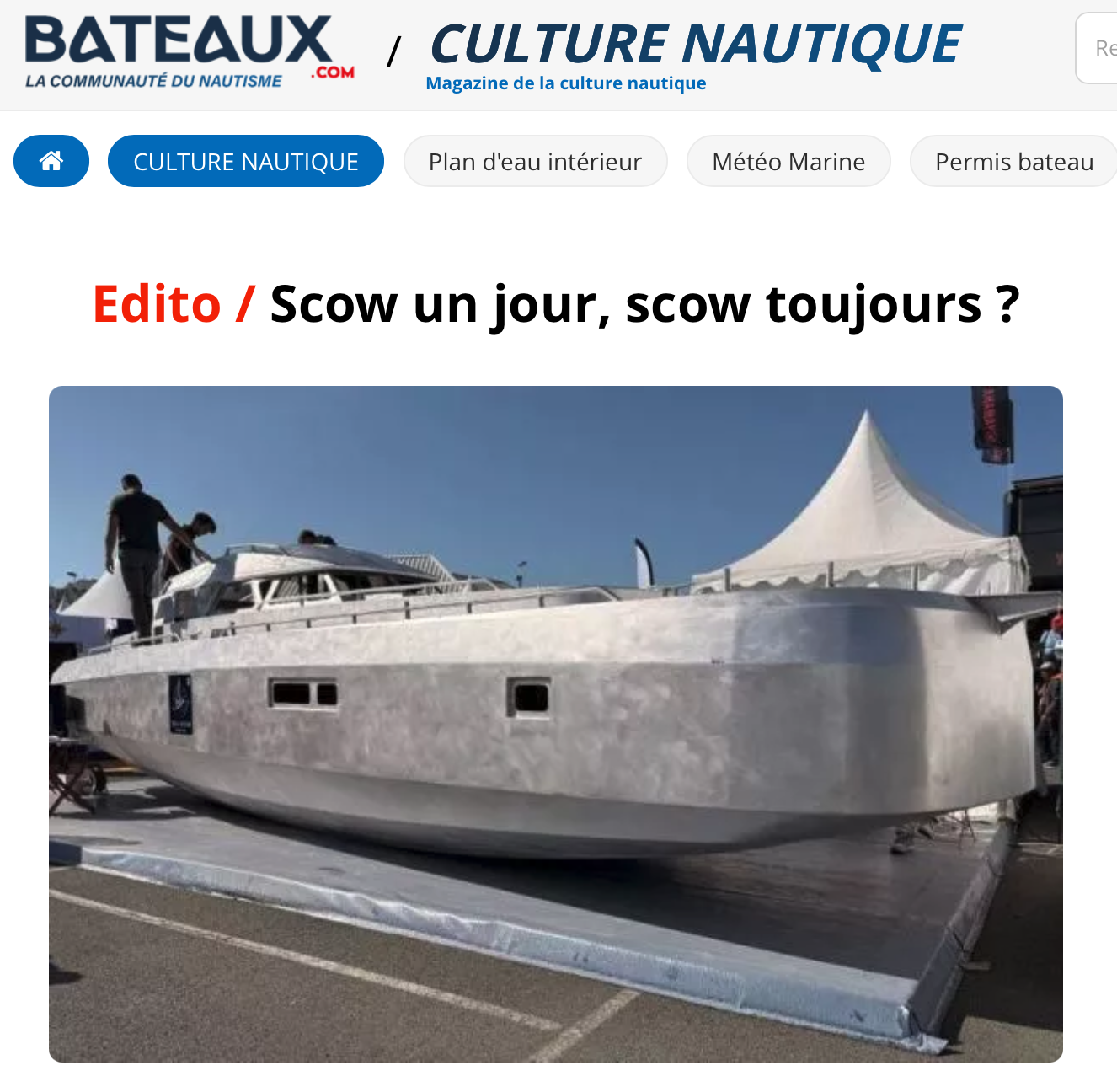 Seascow en voilier à l'étrave scow en Aluminium par Bord à Bord